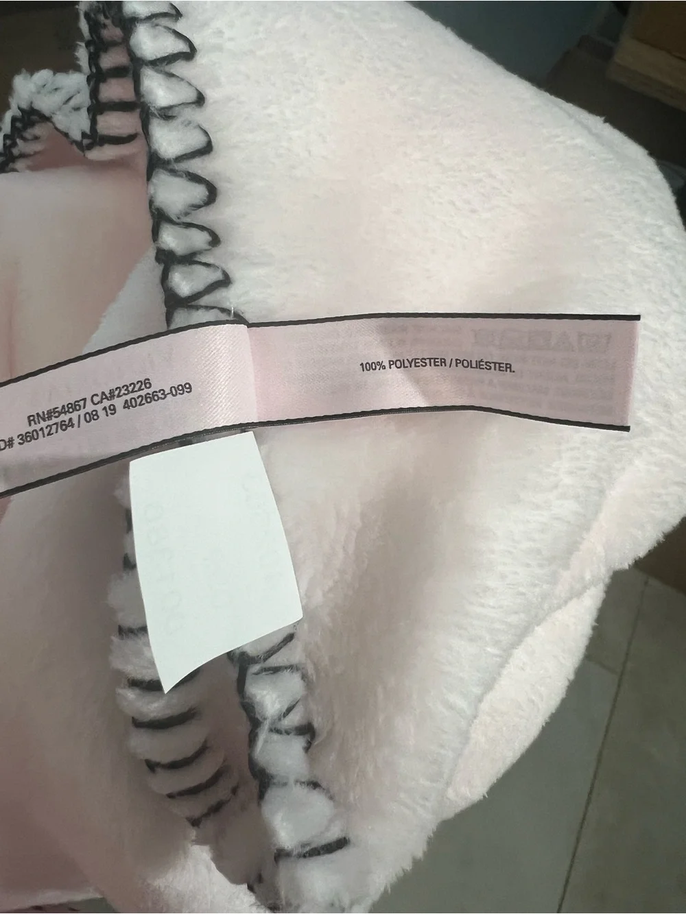 Victoria's Secret Baby Pink Logo Throw Blanket